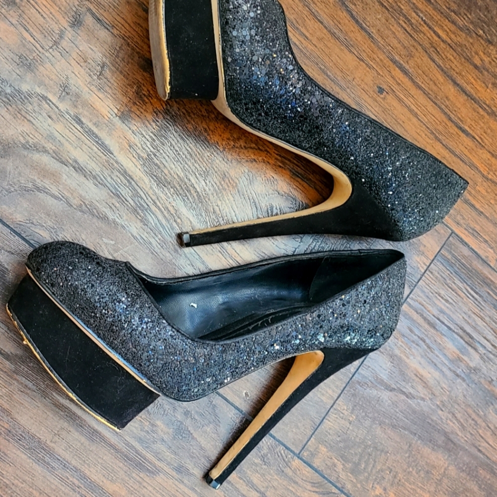 Aldo glitter heels